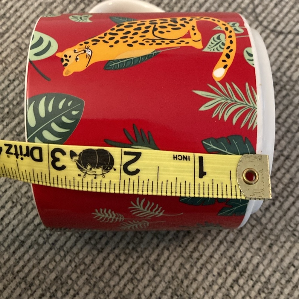 Coco + Lola leopard mug tropical vibes 14 ounces - Picture 3 of 10